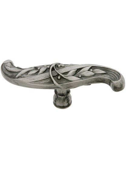 Chelsea Cabinet Pull - 3 5/8 inch x 7/8 inch in Antique Pewter.